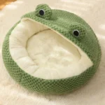 Pet Nest Warm Winter Frog-Shaped Bed - Image 5