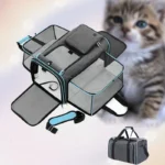 Foldable Large-Capacity Pet Carrier Bag for Cats & Small Dogs - Image 4
