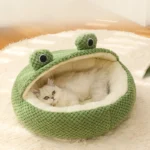 Pet Nest Warm Winter Frog-Shaped Bed - Image 3