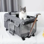 Extra-Large Portable Pet Trolley Case – Detachable, Foldable Travel Carrier