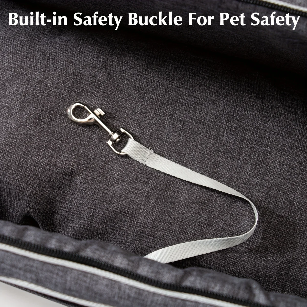 Pet Car Booster Seat – With Armrest for Dogs & Cats, Travel-Friendly - Image 6