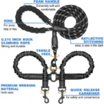 Heavy-Duty Two Dog Leash - Image 2