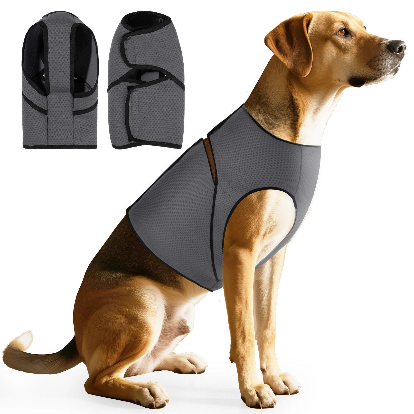 kf-S07a5e815bb80400cb1ff1d03bb1a9739U Dog Anxiety Jacket, Dog Coat for Thunder, Skin-Friendly Dog Calming Shirt - Keep Pet Calm, Anti Anxiety Vest for Dogs and Cat - Image 1