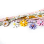 Adjustable Floral Collar with Decorative Bell - Image 5