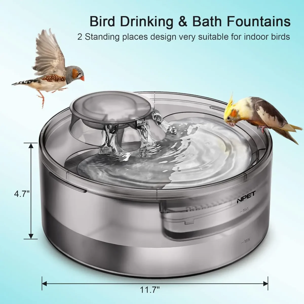 Large Pet Water Fountain – 1.3 Gallon Automatic Dispenser for Cats & Dogs - Image 3