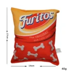 Funny Plush Dog Toy – Crisps Design, Squeaky & Bite-Resistant - Image 5