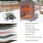 Heated Outdoor Cat House – 2-Story Weatherproof Winter Shelter - Image 4