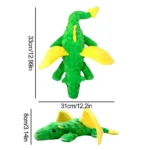 Cute Dinosaur Plush Dog Toy – Squeaky, Chew-Resistant & Fun - Image 6