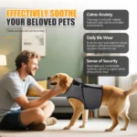 Dog Anxiety Jacket, Dog Coat for Thunder, Skin-Friendly Dog Calming Shirt - Keep Pet Calm, Anti Anxiety Vest for Dogs and Cat - Image 4