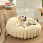 WinterCloud Round Plush Pet Bed - Image 5