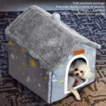 Foldable Memory Foam Pet House - Image 2