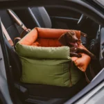 Luxury Faux Leather Pet Car Booster Seat – Comfortable Dog & Cat Travel Bed - Image 2