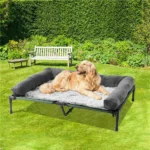 Raised Outdoor Dog Bed with Cooling Mat – XL & XXL Sizes - Image 4