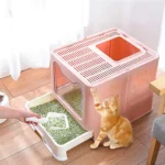 Large Enclosed Cat Litter Box – Odor-Control Design with Scoop & Tray - Image 2