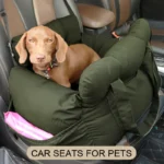 Dog Car Seat with Safety Belt – Non-Slip Travel Bed for Small Dogs - Image 2