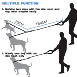 Heavy-Duty Two Dog Leash - Image 3