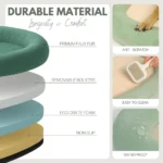 Extra-Large Cozy Dog Lounger – Ultra-Soft Plush Bed with Egg Crate Foam - Image 6