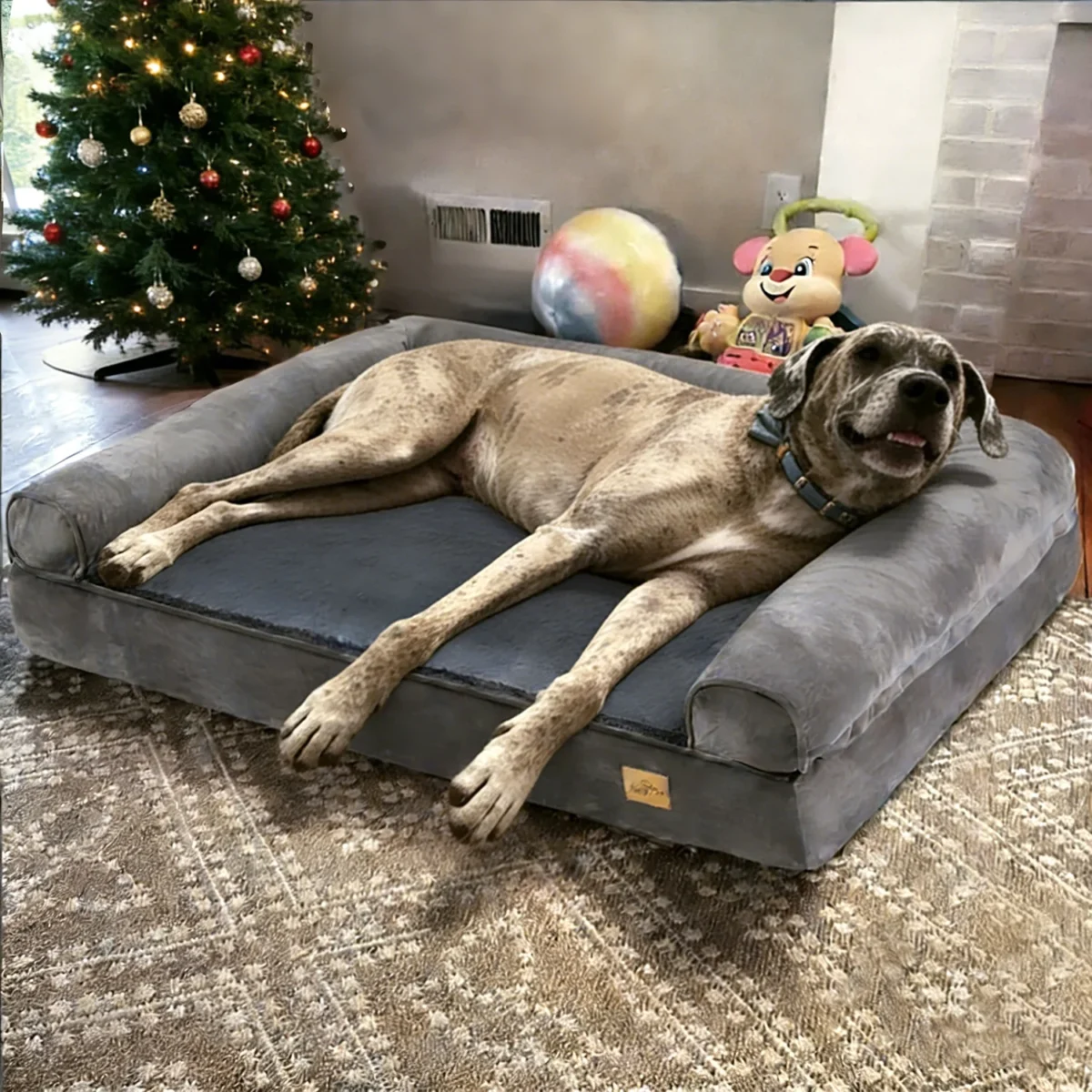 XXXL Orthopedic Dog Bed – Calming Memory Foam Sofa with Waterproof Removable Cover - Image 7