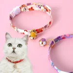 Adjustable Floral Collar with Decorative Bell