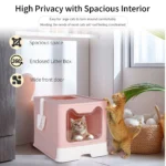 Large Enclosed Cat Litter Box – Odor-Control Design with Scoop & Tray - Image 6