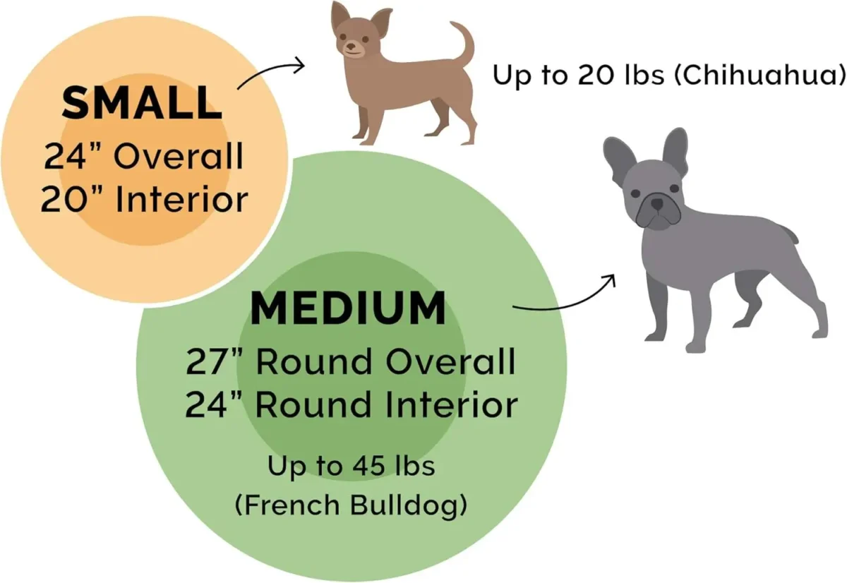 24" Hooded Plush Pet Bed – Cozy Round Velvet Bed for Small Dogs & Cats, Washable Rose Pink - Image 5