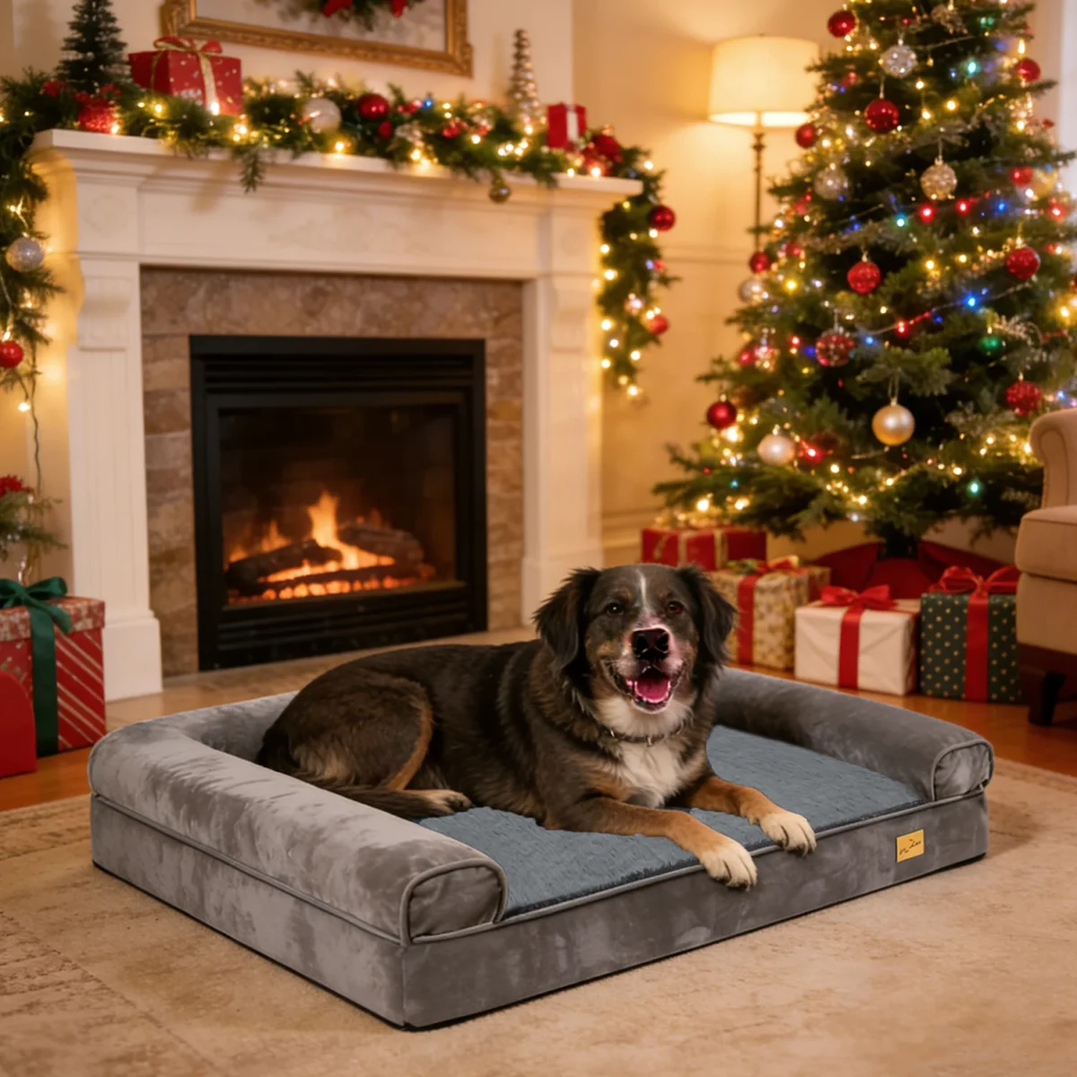 XXXL Orthopedic Dog Bed – Calming Memory Foam Sofa with Waterproof Removable Cover - Image 3