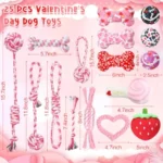 25-Piece Valentine’s Dog Toy Set - Image 2