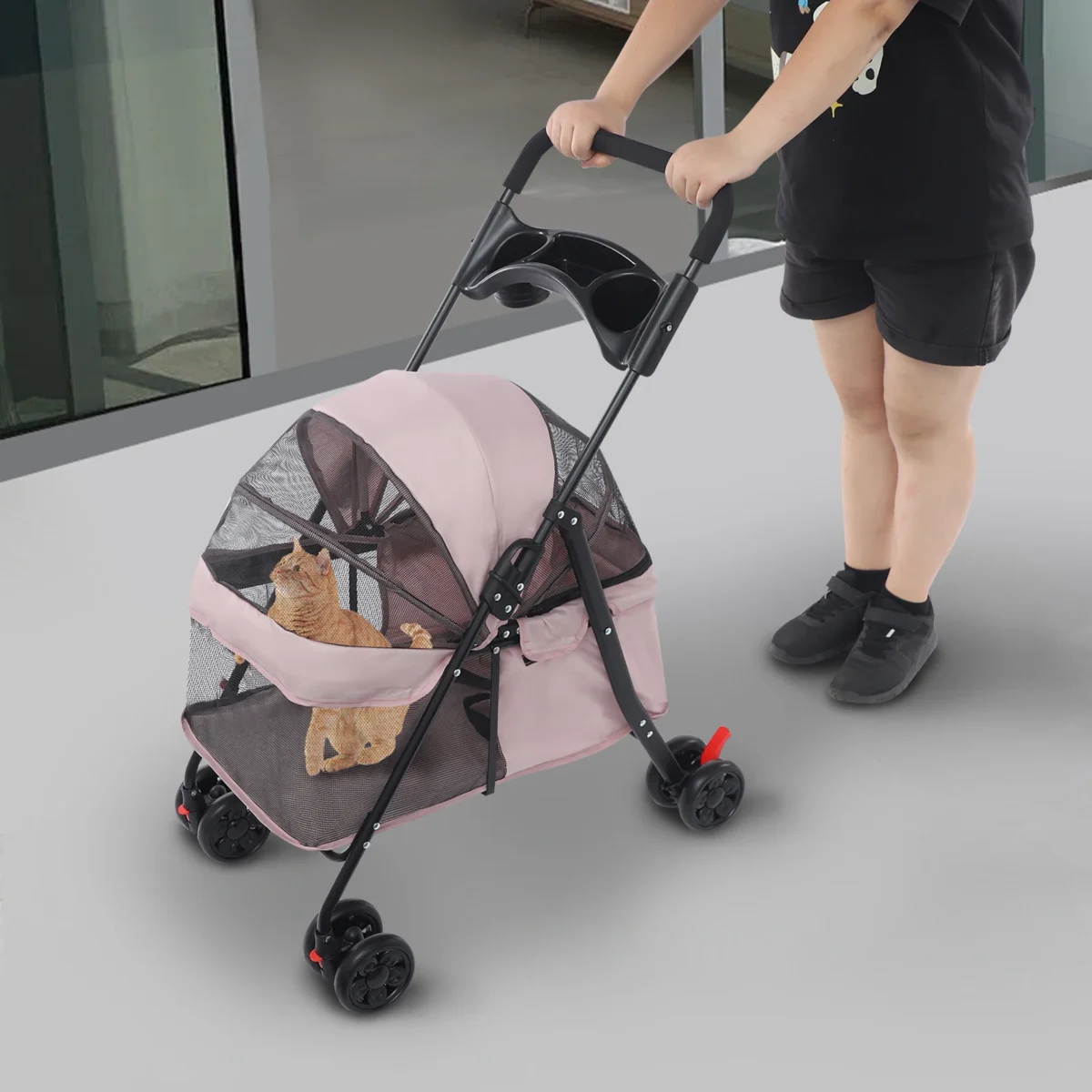 Portable Pet Stroller Cart - Effortless walks. Elevated comfort - Image 4