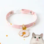 Adjustable Floral Collar with Decorative Bell - Image 2