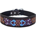 Heavy-Duty Leather Beaded Collar