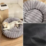 WinterCloud Round Plush Pet Bed - Image 3