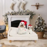 Elevated Pet Bed – Nordic Style Small Dog & Kitten Sofa with Cozy Pad - Image 3