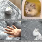 Foldable Memory Foam Pet House - Image 4