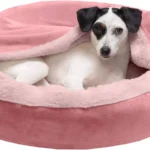 Hooded Plush Pet Bed