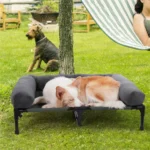 Raised Outdoor Dog Bed with Cooling Mat – XL & XXL Sizes - Image 3
