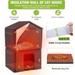 Heated Outdoor Cat House – 2-Story Weatherproof Winter Shelter - Image 2