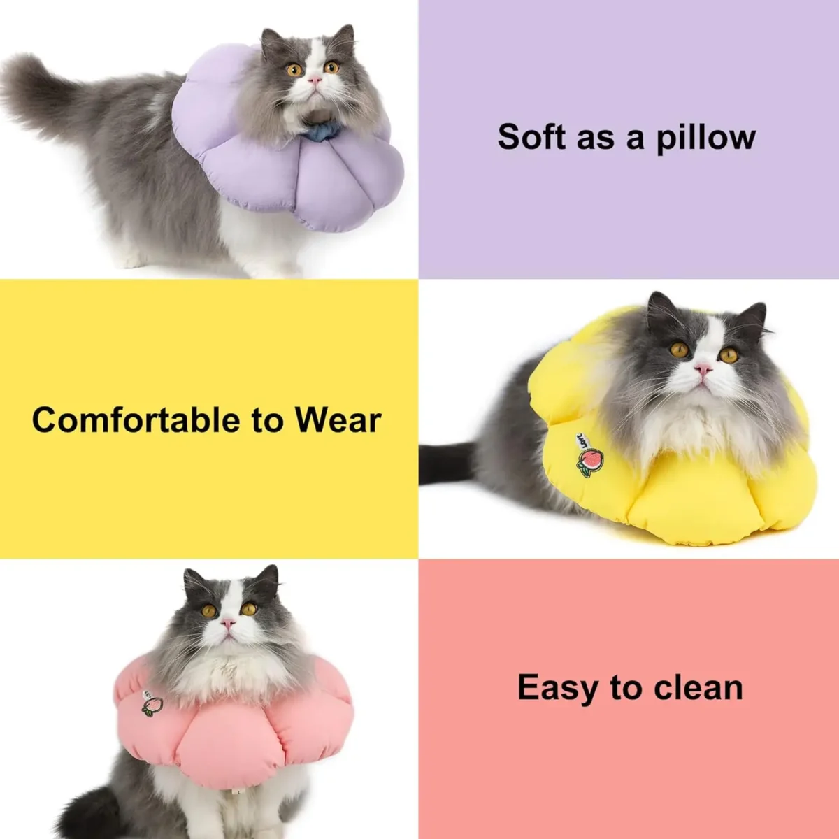 Cat Recovery Cone Collar – Waterproof Anti-Bite Elizabethan Collar for Wound Healing - Image 5