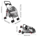 Portable Pet Stroller Cart - Image 5