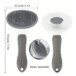 Pet Deshedding Comb – Removes Loose Hair for Cats & Dogs - Image 6