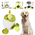 Automatic Dog Ball Launcher with Treat Dispenser