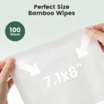 Bamboo Dog Wipes with Coconut Oil – Extra Thick, Unscented, 100 Count - Image 6
