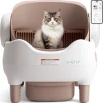 Smart Open-Top Cat Litter Box – App Controlled, Odor-Free Waste Bin