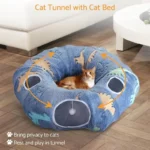 Peek & Pounce Foldable Cat Tunnel Cave - Image 4